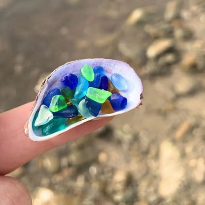 Floating Sea Glass Necklace