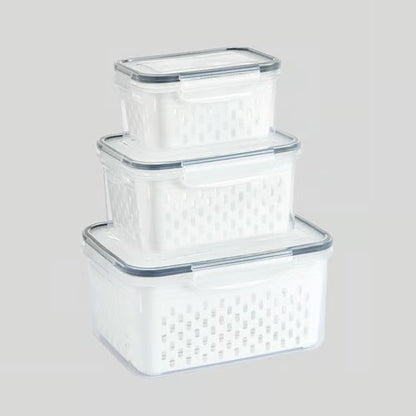 Food Storage Containers for Fridge with Removable Colander