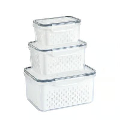 Food Storage Containers for Fridge with Removable Colander