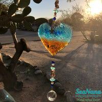 Ocean-Heart-Beach Suncatcher