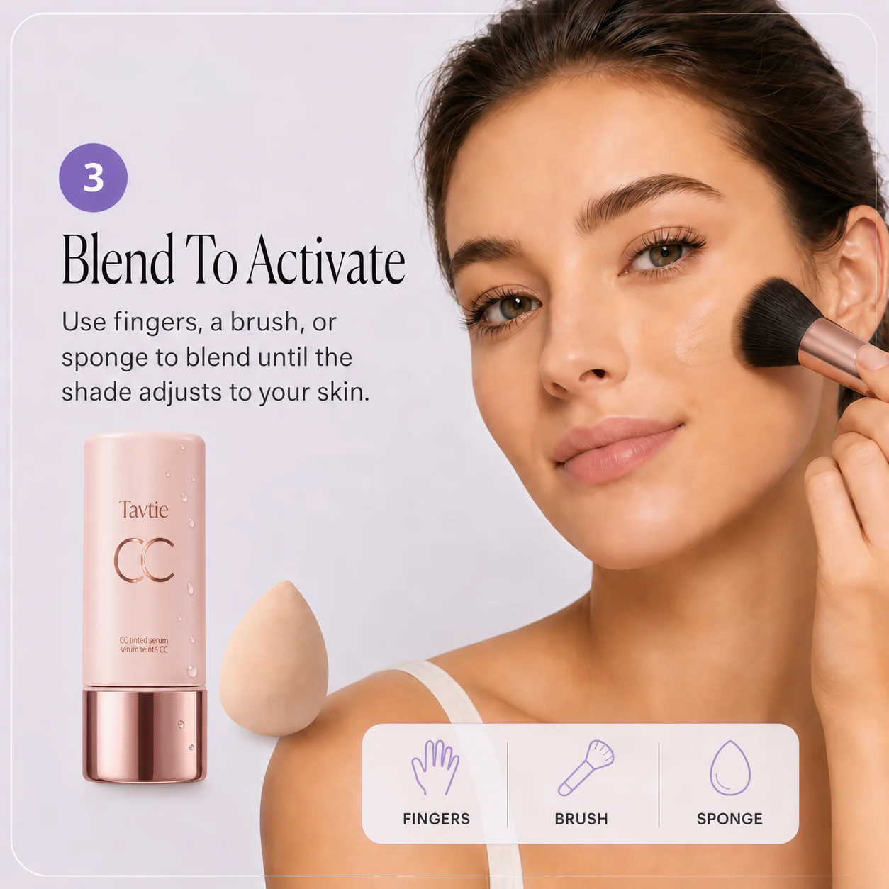 CC Color-Correcting Tinted Serum – Lightweight, Shade-Adaptive Coverage with 24H Hydration & 16H Waterproof Wear