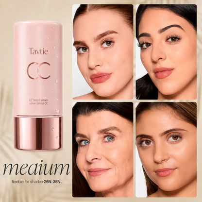 CC Color-Correcting Tinted Serum – Lightweight, Shade-Adaptive Coverage with 24H Hydration & 16H Waterproof Wear