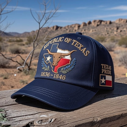 Republic of Texas Longhorn Hat - Blue