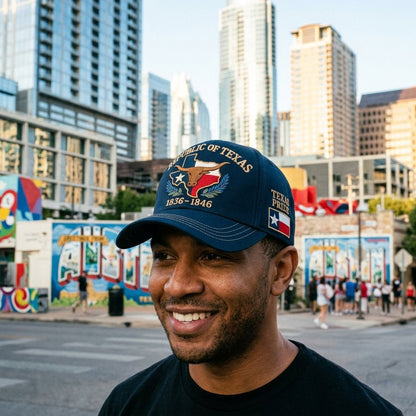 Republic of Texas Longhorn Hat - worn city
