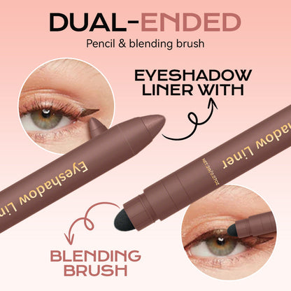 2-i-1 Ögonskugga och Eyeliner med Blandningsborste