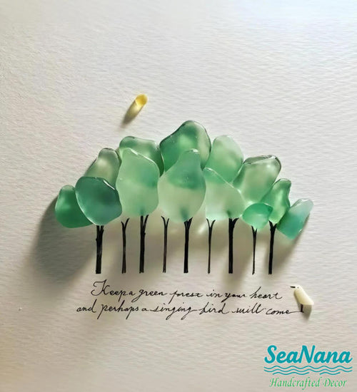 Sea Glass Forest And Bird Come From The Heart